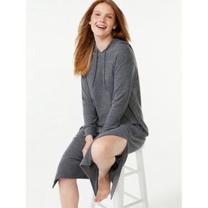 Joyspun grey lounge hoodie dress M080